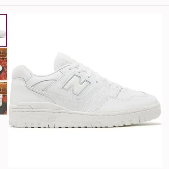 New Balance | Men's 550 Trainers Sneakers Platform Lace Up All White Size 8.5 - Picture 1 of 12